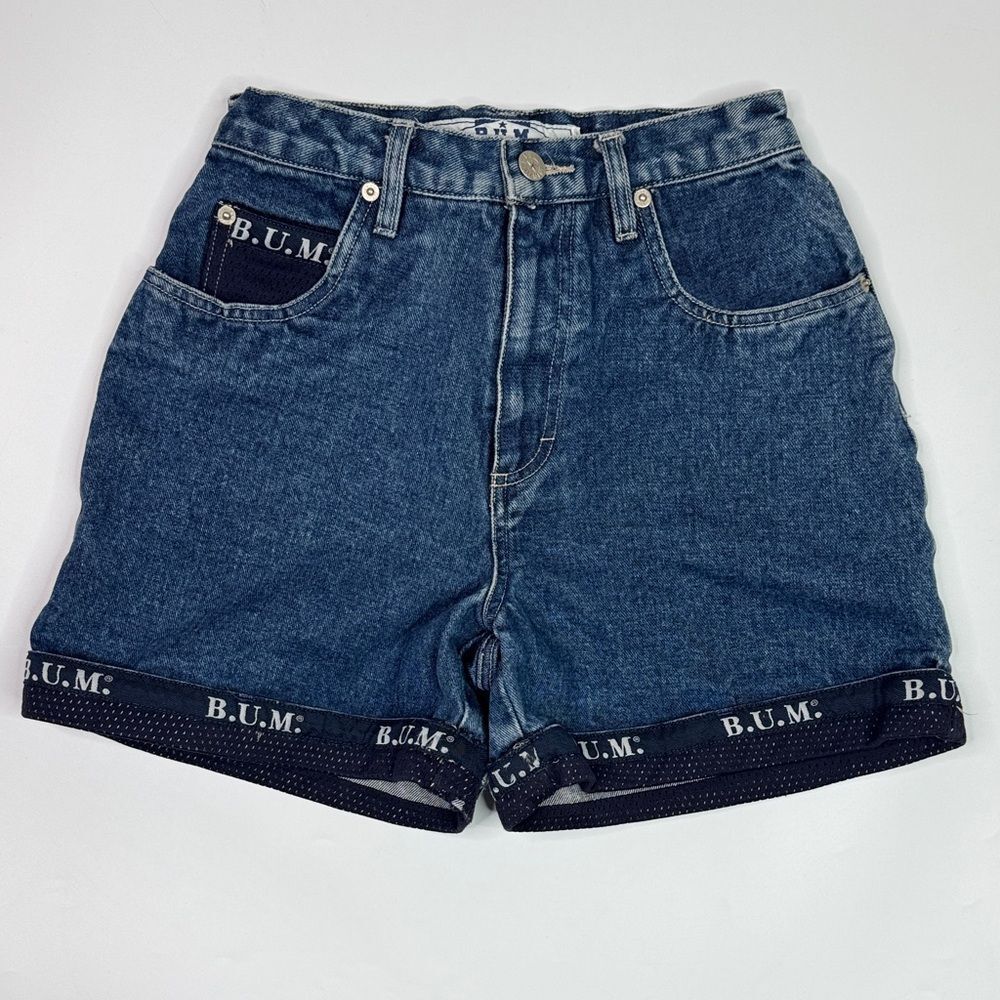 Vintage Bum Equipment Denim Shorts Size 7/8 Waist 24